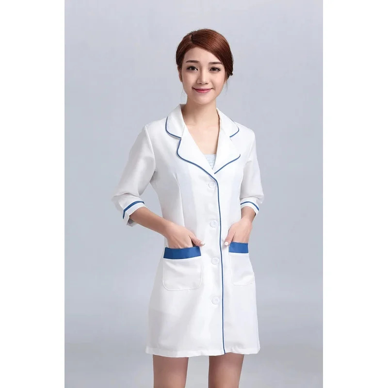 Medical Lab Gown - Dames Ziekenhuis Verpleging Uniformen Overalls Jurken