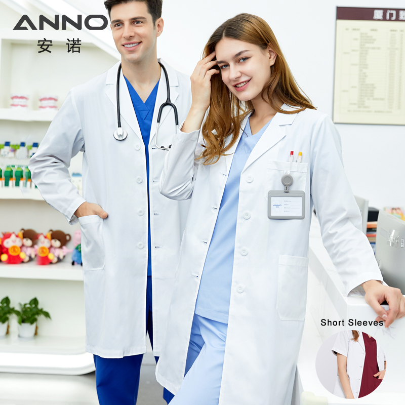 Medical Lab Gown - Anno Wit Arts Medische Jas Unisex