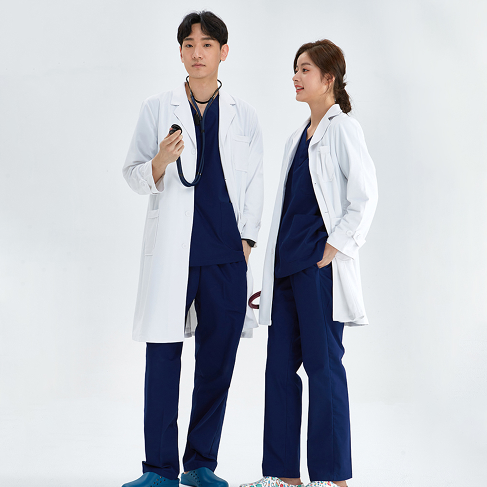 Medical Lab Gown - Silky Laboratoriumjas Anti-Statische Prinses Cut Overleg