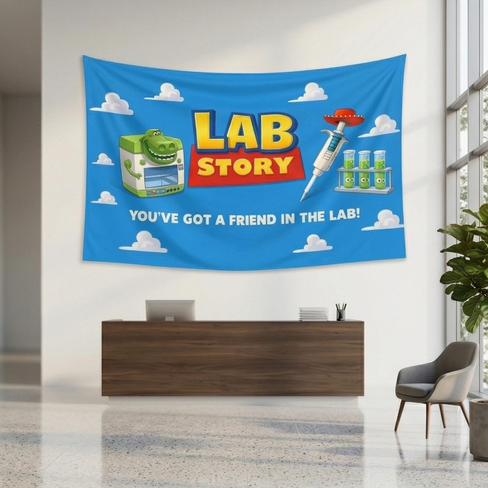 Lab Week 2026 Wandkleed Lab St - Medical Lab Week 2026 recensie en prijs
