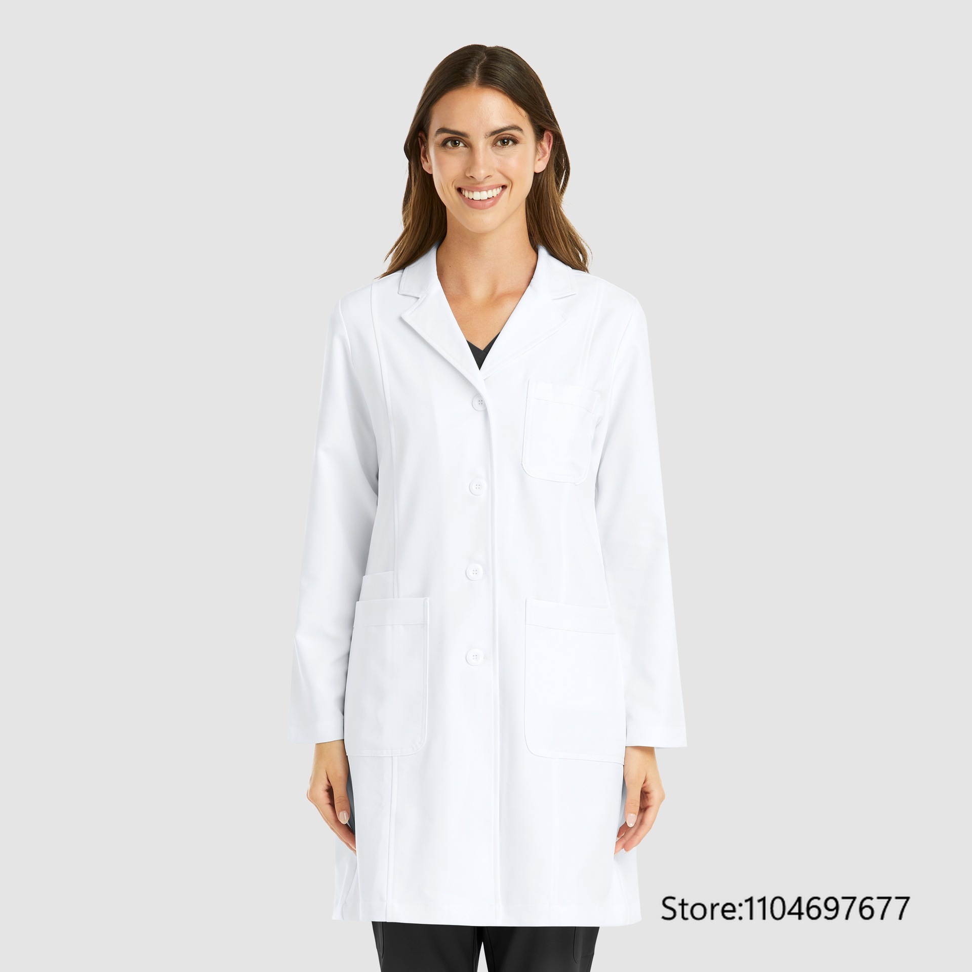 Multicolor dames lange mouwen  - Medical Lab Gown recensie en prijs