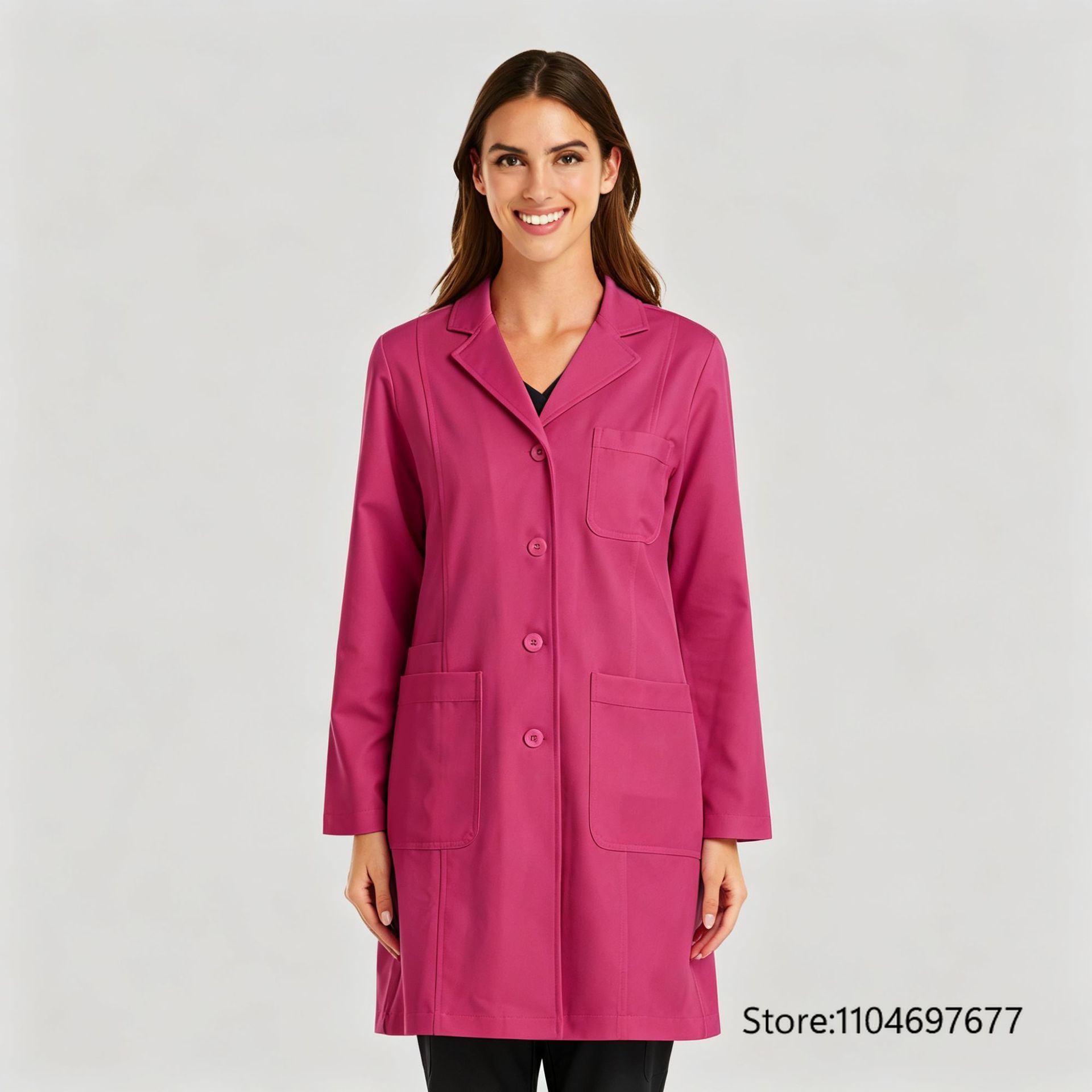 Multicolor dames lange mouwen  - Medical Lab Gown recensie en prijs