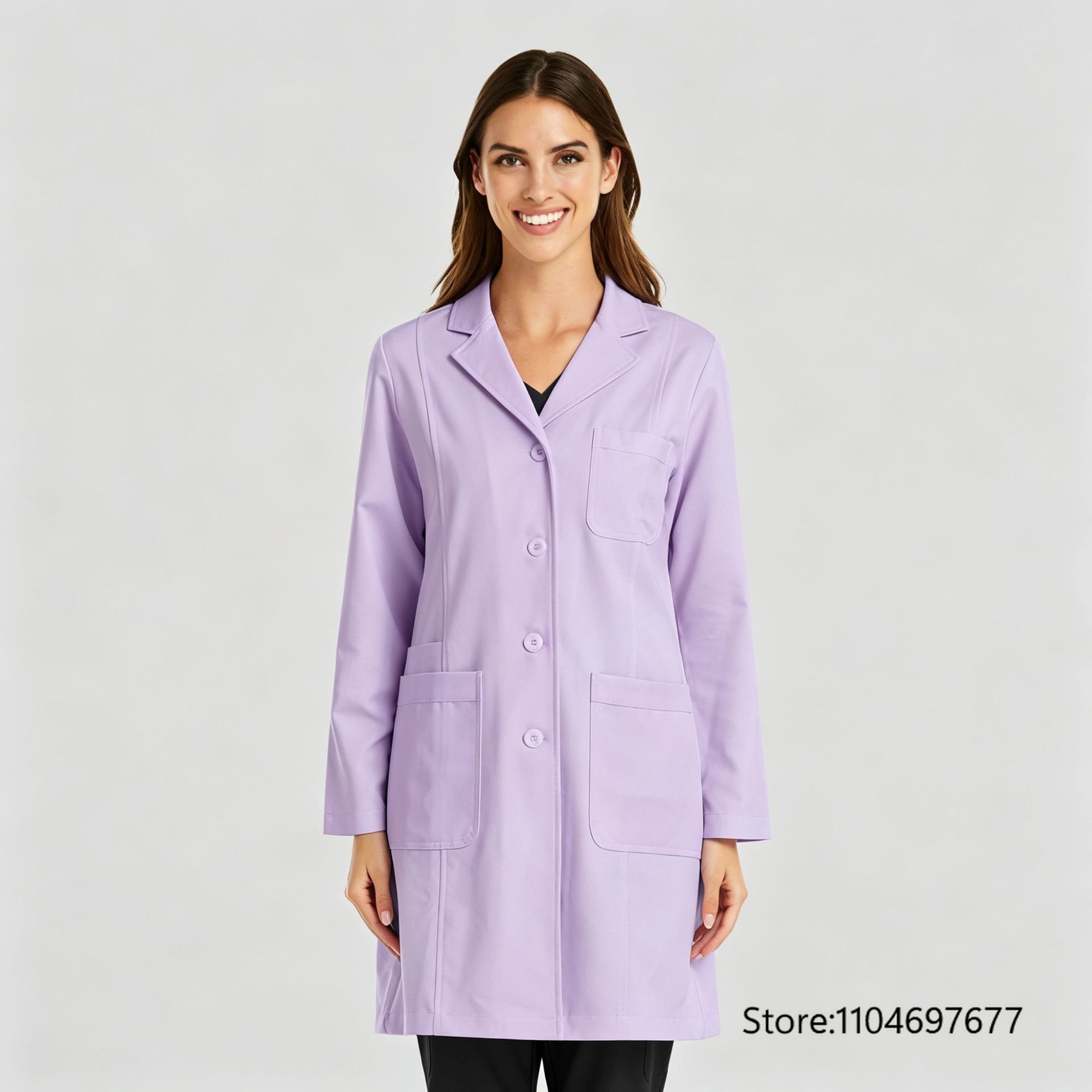Multicolor dames lange mouwen  - Medical Lab Gown recensie en prijs