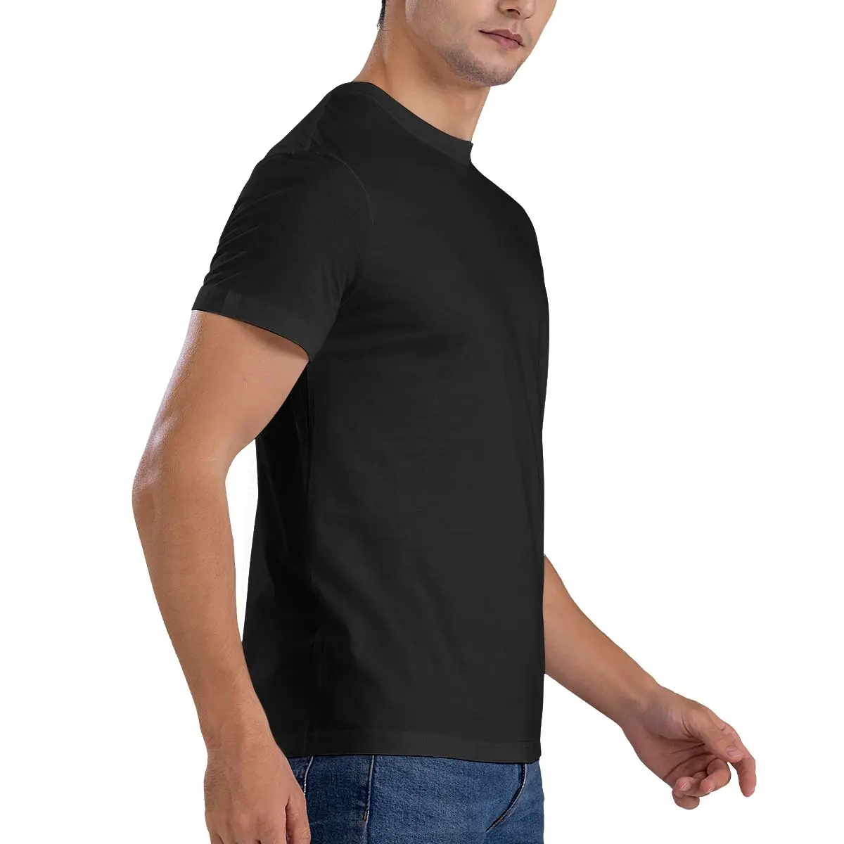 Zwart heren-T-shirt met ronde  - Medical Lab Graphics recensie en prijs
